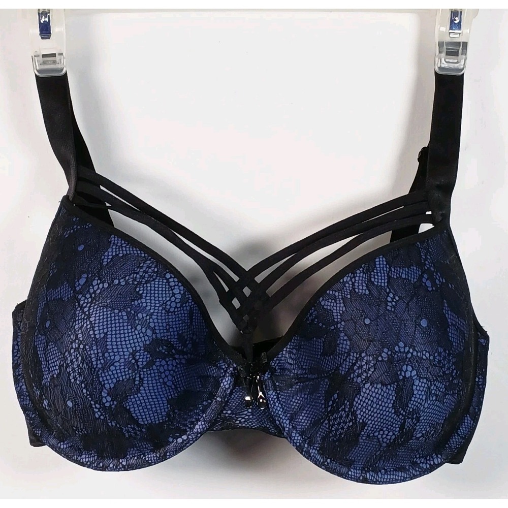 Marlies Dekkers Bra 34DDD/F Cage Design Padded Balcony‎ Plunge Mob Wife Romantic